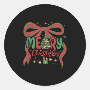 Adesivo Feliz E Brilho De Arco De Árvore De Feliz Natal