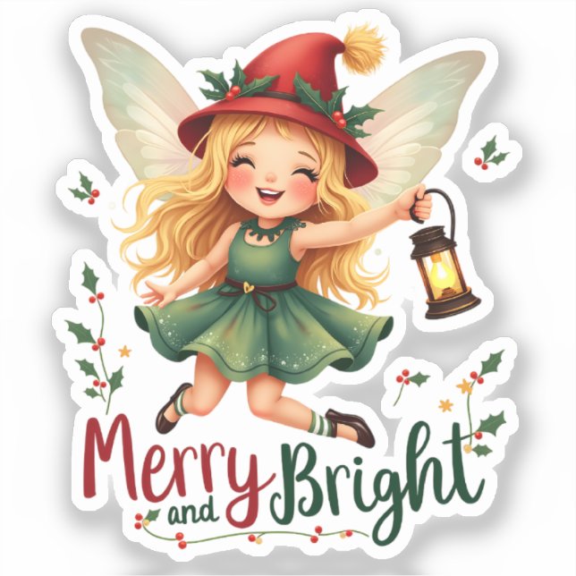 Adesivo Feliz e Brilho, Feliz Natal (Frente)