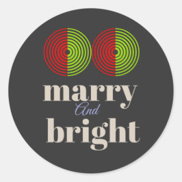 Adesivo "Feliz e Brito: Celebrar a Alegria da Estação