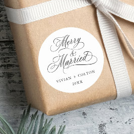 Adesivo Feliz e casado no 1º Natal