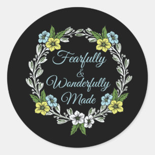 Adesivo Feliz E Maravilhosamente Fez Floral