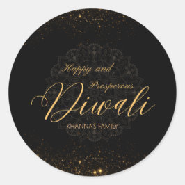 Adesivo Feliz e próspero Diwali personalizável
