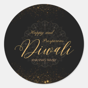 Adesivo Feliz e próspero Diwali personalizável