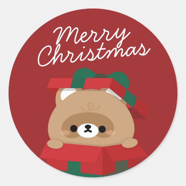 Adesivo Feliz e Simples Feliz Natal (Frente)