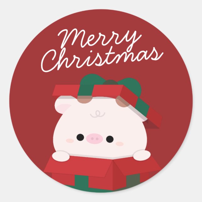Adesivo Feliz e Simples Feliz Natal (Frente)