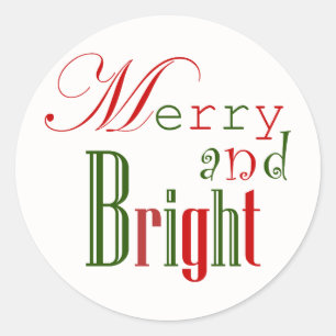 Adesivo Feliz e Vinhetas de Natal Festivas Brilhantes