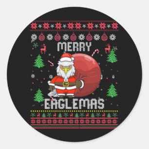 Adesivo Feliz Eaglemas Eagles Feliz Natal Eagles