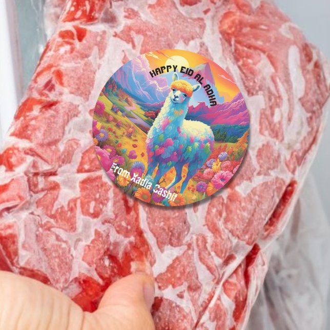 Adesivo Feliz Eid al Adha Personalizado (Criador carregado)