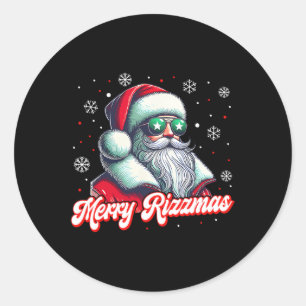 Adesivo Feliz Engraçada Rizzmas Rizz Papai Noel Cos de Nat
