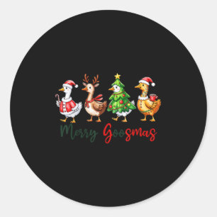 Adesivo Feliz Engraçado Goosemas Bobo de Natal Ganso X