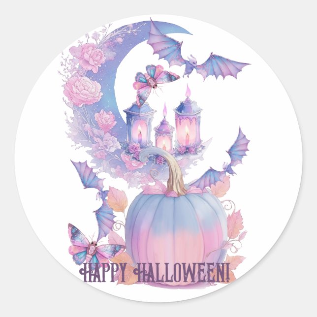 Adesivo Feliz Espírito de Halloween (Frente)