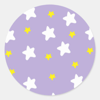 Adesivo Feliz Estrelas Roxo