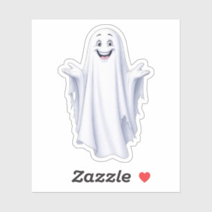 Adesivo Feliz Fantasma Engraçado
