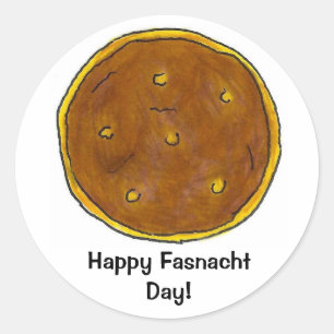 Adesivo Feliz Fasnacht Fastnacht Day PA Rosquinha Holandes