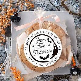 Adesivo Feliz Feliz Halloween Fantasma Obrigado Favor do P