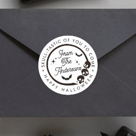 Adesivo Feliz Feliz Halloween Skeletons Bats