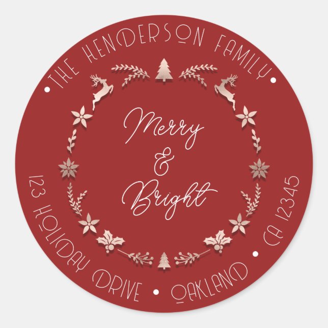 Adesivo Feliz Feriado Brilhante Feriado Feriado Feriado Ve (Frente)