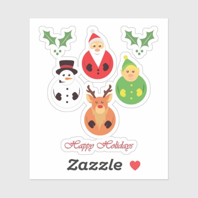 Adesivo Feliz Férias! (Folha)