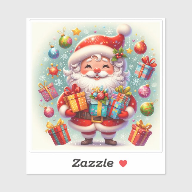 Adesivo Feliz Férias com um Vestido de Natal! (Folha)