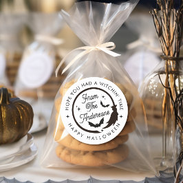 Adesivo Feliz Festa De Halloween, Bats Engraçado Obrigado