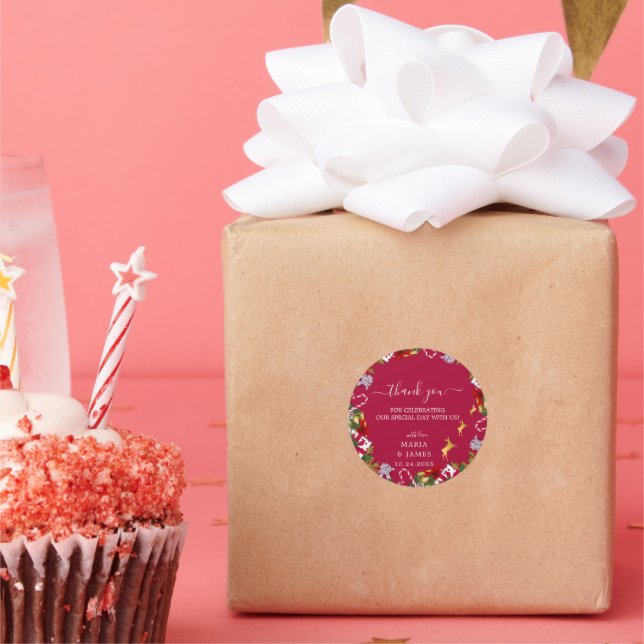 Adesivo Feliz Festa de Natal (Festa)