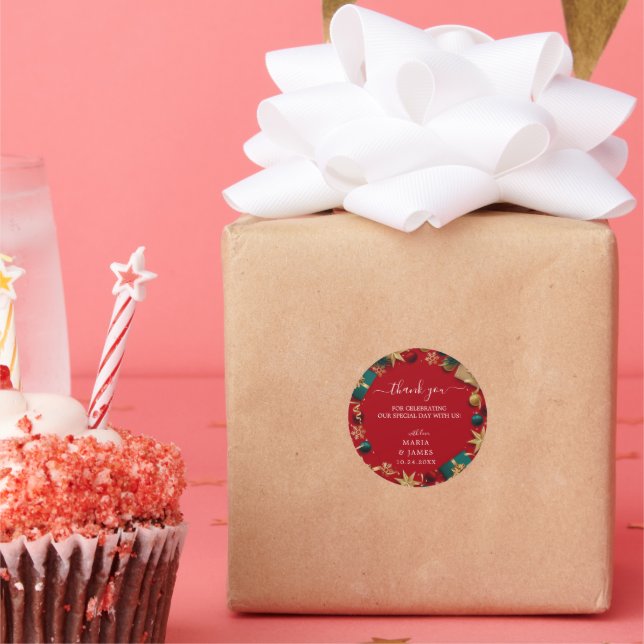 Adesivo Feliz Festa de Natal (Festa)