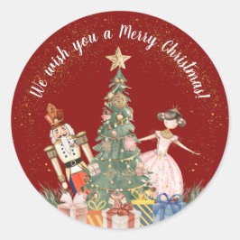 Adesivo Feliz Festa de Natal Nutcracker