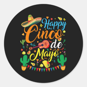 Adesivo Feliz Festa Mexicana Cinco De Mayo Partido 5 De Ma