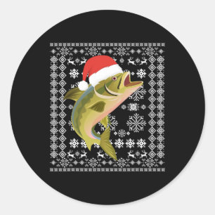 Adesivo Feliz Fishmas Natal Feio Papais noeis de Camisa Pe