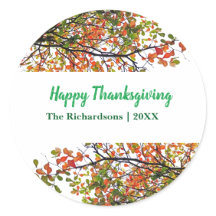 Feliz Folhagem de outono de Ação de Graças