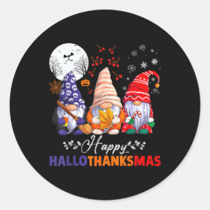 Adesivo Feliz Hallo de Natal de Ação de Graças de Hallowee