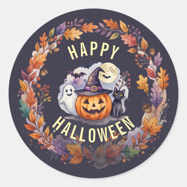 Adesivo Feliz Halloween (Frente)