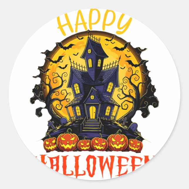 Adesivo Feliz Halloween  (Frente)