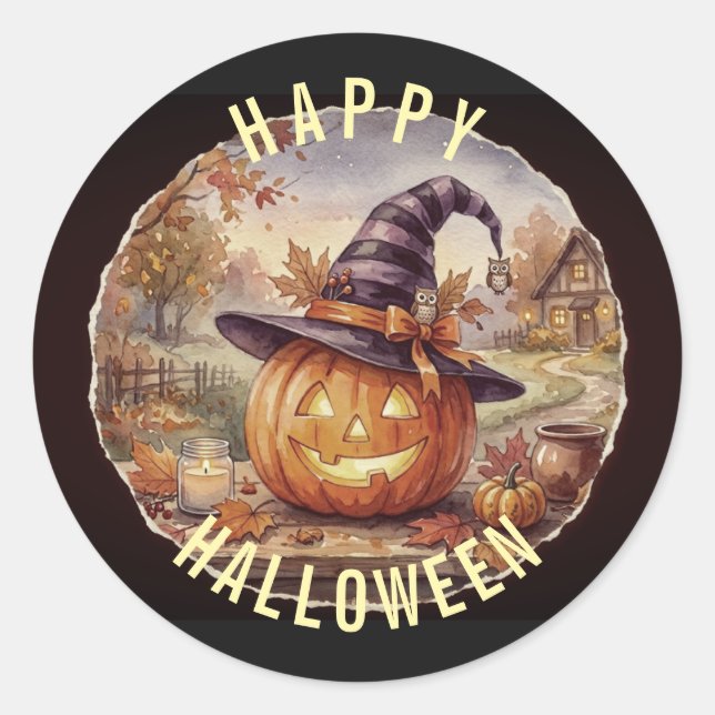 Adesivo Feliz Halloween (Frente)