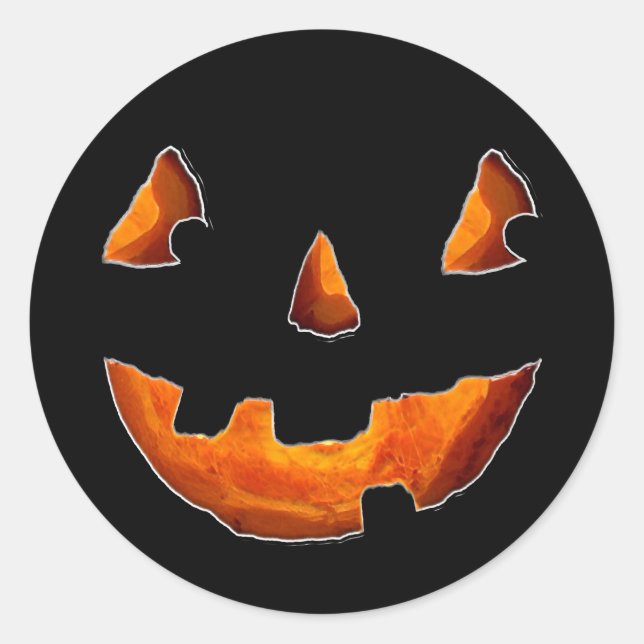 Adesivo Feliz Halloween Abóbora (Frente)