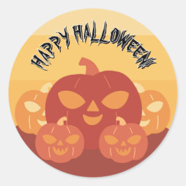 Adesivo Feliz Halloween! Abóboras