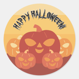 Adesivo Feliz Halloween! Abóboras
