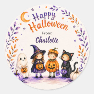 Adesivo Feliz Halloween Adorável Fantasma Divertido Person