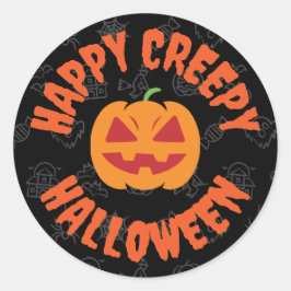 Adesivo Feliz Halloween assustador