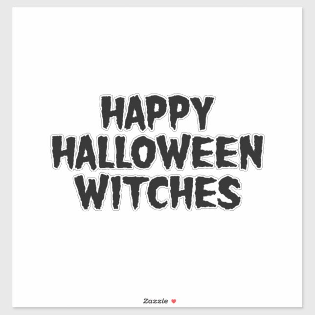 Adesivo Feliz Halloween Bruxas (Folha)