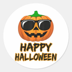Adesivo Feliz Halloween Costume Engraçado Pumpkin
