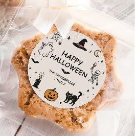 Adesivo Feliz Halloween Desenhado à Mão