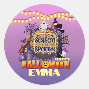Adesivo Feliz Halloween É a Celebração da Temporada Assust