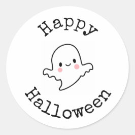 Adesivo Feliz Halloween - Fantasma Kawaii Fofo