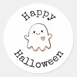 Adesivo Feliz Halloween - Fantasma Kawaii Fofo