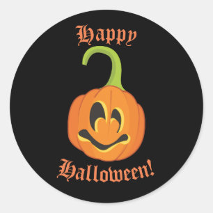 Adesivo Feliz Halloween Favor de Doce Abobrinha Caprichosa