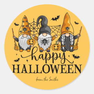 Adesivo Feliz Halloween Gnomos