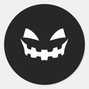 Adesivo Feliz Halloween Monstros Engraçados Pumpkin Spice
