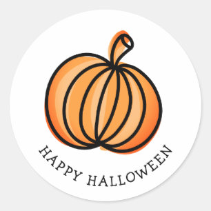 Adesivo Feliz Halloween Pumpkin
