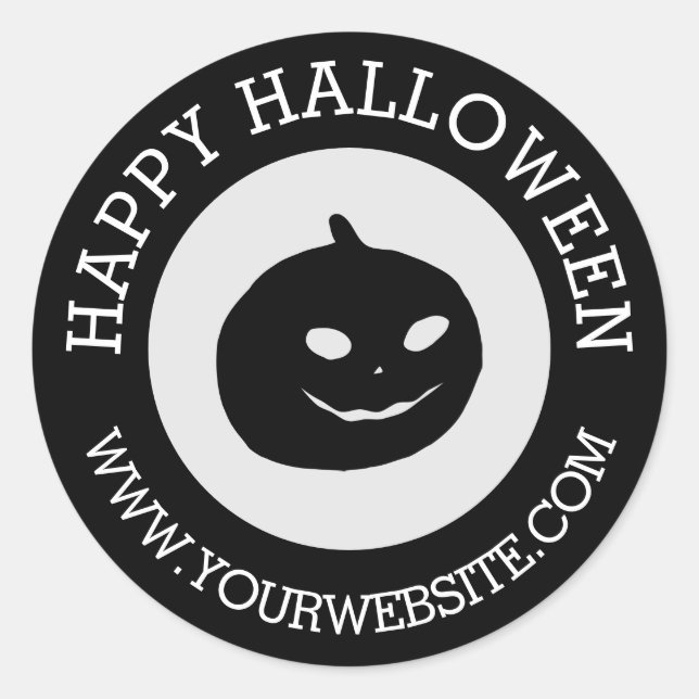 Adesivo Feliz Halloween Pumpkin (Frente)